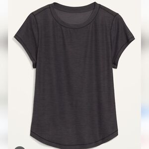 Old Navy Active Breathe On Go-Dry Crew Neck Tee Black Jack Size L